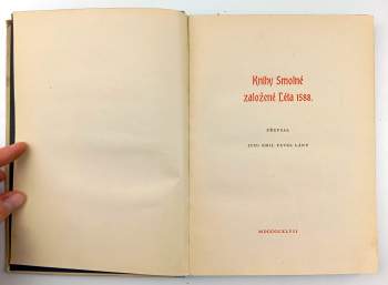 Knihy smolné založené léta 1588