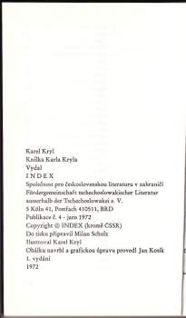 Karel Kryl: Kníška Karla Kryla