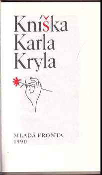Karel Kryl: Kníška Karla Kryla