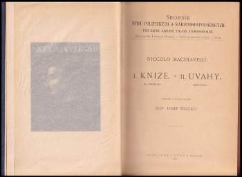 Niccolò Machiavelli: Kníže ; Úvahy