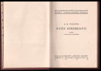 Aleksej Konstantinovič Tolstoj: Kníže Serebrjanyj