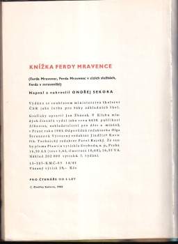 Ondřej Sekora: Knížka Ferdy Mravence