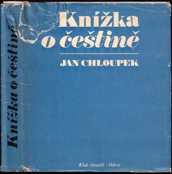 Jan Chloupek: Knížka o češtině