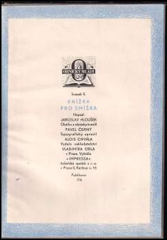 Jaroslav Hloušek: Knížka pro smíška