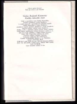 Václav Rodomil Kramerius: Knížky lidového čtení