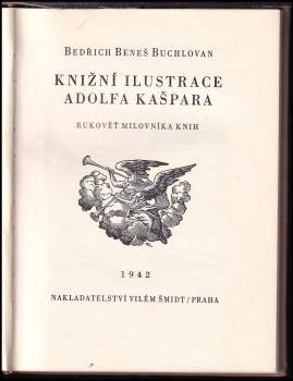 Bedřich Beneš Buchlovan: Knižní ilustrace Adolfa Kašpara