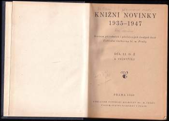 Knižní novinky 1935-1947