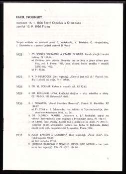 Slavomil Vencl: Knižní značky Karla Svolinského z let 1922-1986