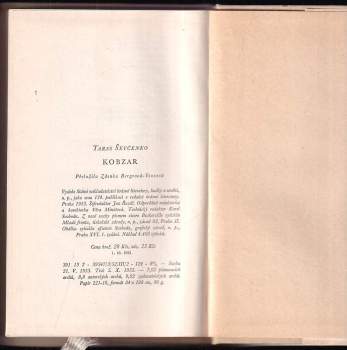 Taras Hryhorovyč Ševčenko: Kobzar
