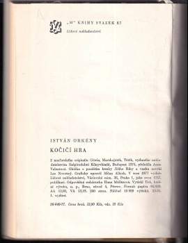 István Örkény: Kočičí hra