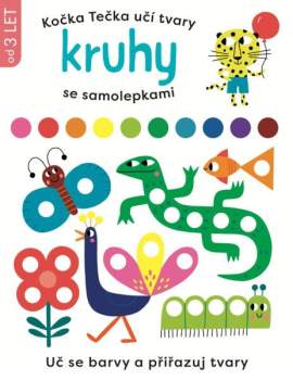 Kočka Tečka učí tvary se samolepkami