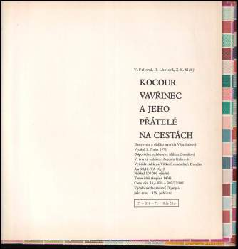 Zdeněk Karel Slabý: Kocour Vavřinec a jeho přátelé na cestách