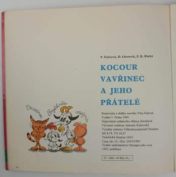 Zdeněk Karel Slabý: Kocour Vavřinec a jeho přátelé