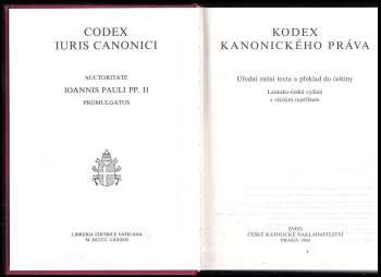 Jiří Blažek: Kodex kanonického práva