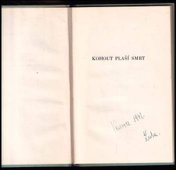 František Halas: Kohout plaší smrt