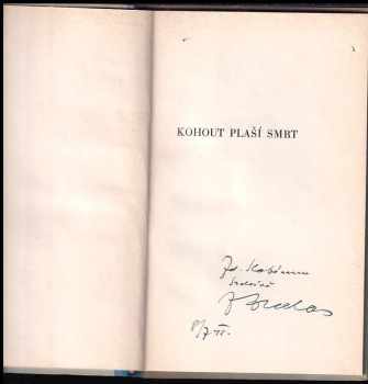 František Halas: Kohout plaší smrt