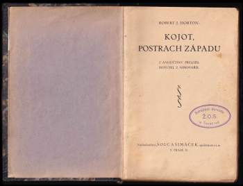 Robert J Horton: Kojot, postrach západu