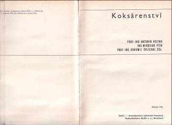 Miroslav Píša: Koksárenství