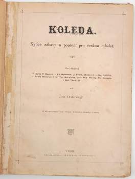 Jan Dolenský: Koleda. Kytice zábavy a poučení pro českou mládež