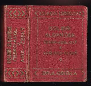Antonín Osička: Kolibří slovníček česko-anglický a anglicko-český