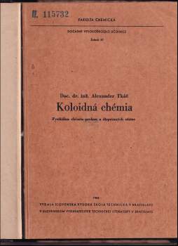 Alexander Tkáč: Koloidná chémia