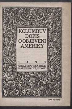 Kolumbův dopis o objevení Ameriky