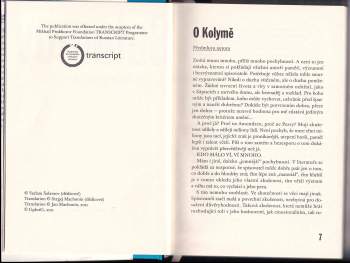 Varlam Tichonovič Šalamov: Kolymské povídky