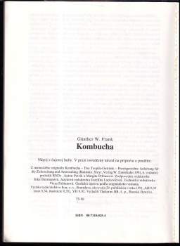 Günther W Frank: Kombucha
