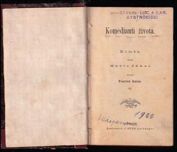 Mór Jókai: Komedianti života I - III - KOMPLETNÍ DÍLO