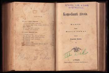 Mór Jókai: Komedianti života I - III - KOMPLETNÍ DÍLO