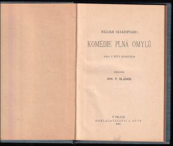 William Shakespeare: Komédie plná omylů