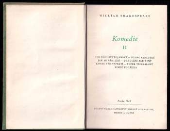 William Shakespeare: Komedie II - Sen noci Svatojánské - Kupec Benátský - Zkrocení zlé ženy a další