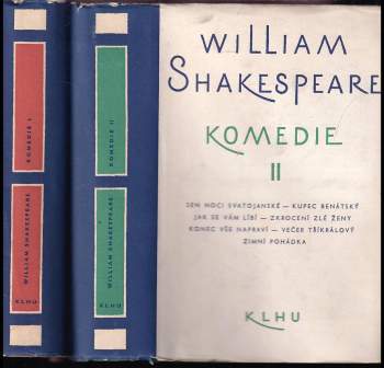 William Shakespeare: Komedie
