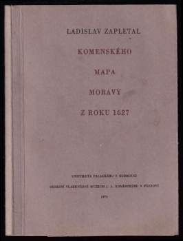 Komenského mapa Moravy z roku 1627