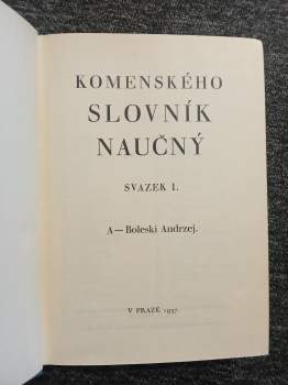 Komenského slovník naučný I - X KOMPLET