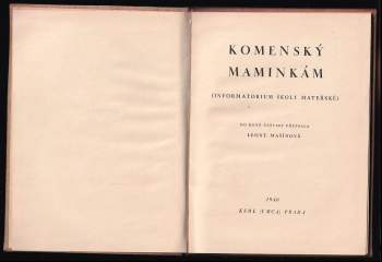 Jan Amos Komenský: Komenský maminkám