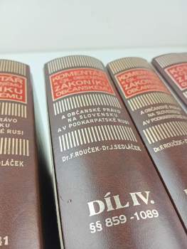 Jaromír Sedláček: Komentář k Československému obecnému zákoníku občanskému a občanské právo platné na Slovensku a v Podkarpatské Rusi