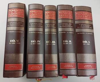 Komentář k Československému obecnému zákoníku občanskému a občanské právo platné na Slovensku a v Podkarpatské Rusi
