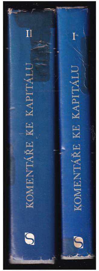 D. I Rozenberg: Komentáře k prvnímu dílu Marxova Kapitálu 1-2 (2 svazky)