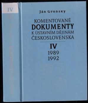 Komentované dokumenty k ústavním dějinám Československa