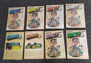 Kometa 1 - 8 - obrazové seriály pro chlapce a děvčata - ILUSTRACE KÁJA SAUDEK