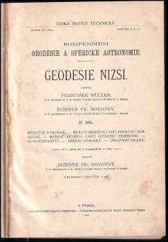 František Müller: Kompendium geodésie a sférické astronomie