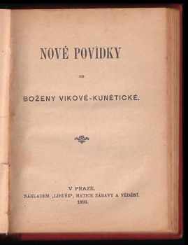 Václav Vlček: KOMPLET 19. století 3X - Černé jezero kniha I. - II. + Nové povídky - SVÁZANÉ V JEDNOM SVAZKU