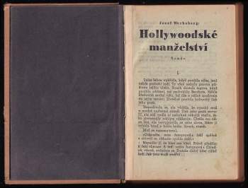 Joseph Wechsberg: KOMPLET 2X Hollywoodské manželství + Antonín Dvořák