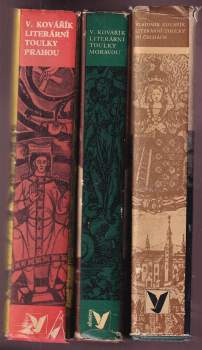 KOMPLET 3X Literární toulky po Čechách + Literární toulky Moravou + Literární toulky Prahou