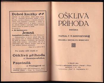 Fedor Michajlovič Dostojevskij: KOMPLET 4X Jemná + Krokodil + Ošklivá příhoda + Provinilá