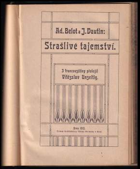 Adolphe Bélot: Strašlivé tajemství