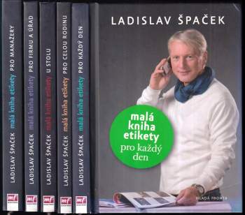 KOMPLET 5X Malá kniha etikety pro manažery + pro firmu a úřad + u stolu + pro celou rodinu + pro každý den