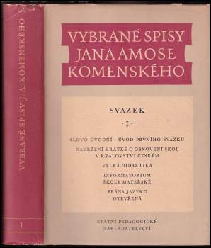 Jan Amos Komenský: KOMPLET 5X Vybrané spisy Jana Amose Komenského