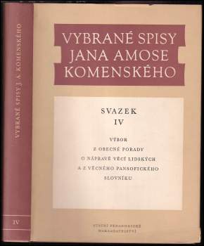 Jan Amos Komenský: KOMPLET 5X Vybrané spisy Jana Amose Komenského